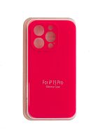 Купить Чехол-накладка для iPhone 15 Pro VEGLAS SILICONE CASE NL Защита камеры глубокий розовый (47) оптом, в розницу в ОРЦ Компаньон