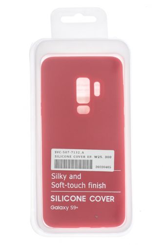 Чехол-накладка для Samsung G965F S9 Plus SILICONE CASE OP закрытый красный (1) оптом, в розницу Центр Компаньон фото 4