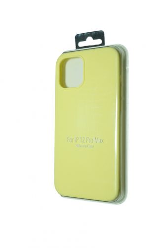 Чехол-накладка для iPhone 12 Pro Max VEGLAS SILICONE CASE закрытый лимонный (37) - фото