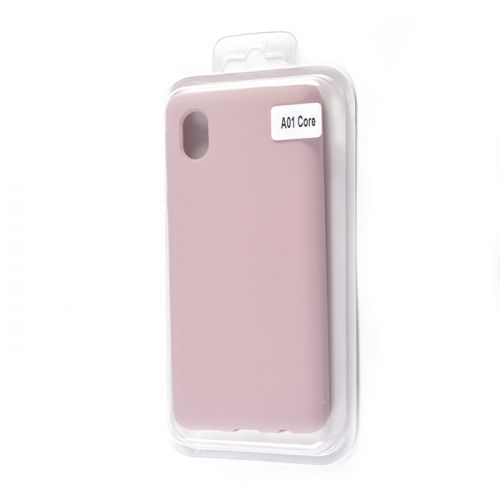 Чехол-накладка для Samsung A013F A01 Core/M01 Core VEGLAS SILICONE CASE закрытый светло-розовый (18) оптом, в розницу Центр Компаньон