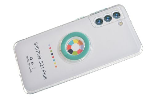 Чехол-накладка для Samsung G996F S21 Plus NEW RING TPU бирюзовый оптом, в розницу Центр Компаньон фото 3