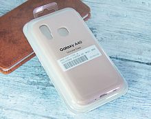 Чехол-накладка для Samsung A405F A40 SILICONE CASE закрытый светло-розовый - фото