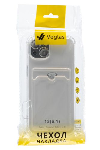 Чехол-накладка для iPhone 13 VEGLAS Air Pocket прозрачный оптом, в розницу Центр Компаньон фото 4