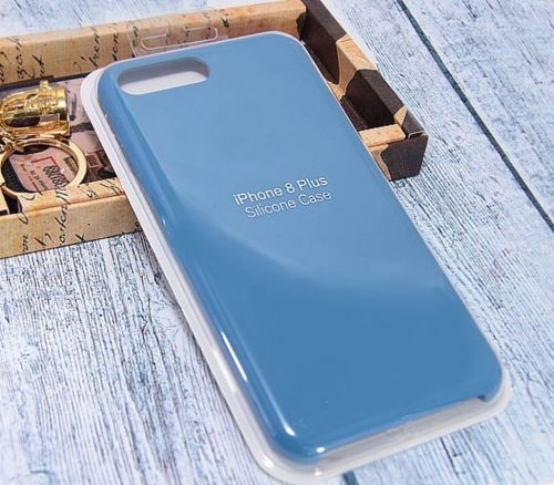Чехол-накладка для iPhone 7/8 Plus SILICONE CASE синий деним (20) - фото фото 2