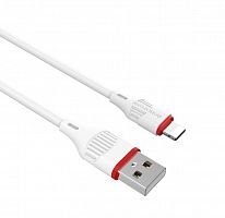Купить Кабель USB Lightning 8Pin BOROFONE BX17 Enjoy 2.4A 1м белый оптом, в розницу в ОРЦ Компаньон