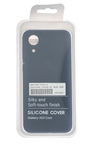 Чехол-накладка для Samsung A032F A03 Core SILICONE CASE OP закрытый темно-синий (8) оптом, в розницу Центр Компаньон фото 4
