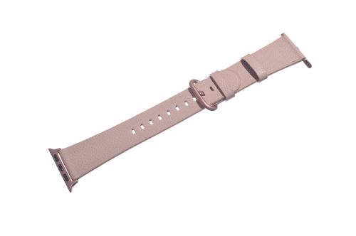 Ремешок для Apple Watch Leather With Buckle 38/40/41mm светло-розовый оптом, в розницу Центр Компаньон фото 2