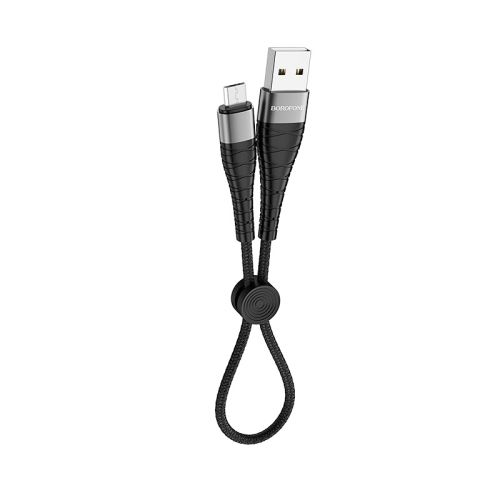 Кабель USB-Micro USB BOROFONE BX32 Munificent 2.4A 0.25м черный оптом, в розницу Центр Компаньон фото 2