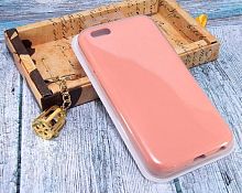 Чехол-накладка для iPhone 6/6S SILICONE CASE закрытый коралловый (27) - фото