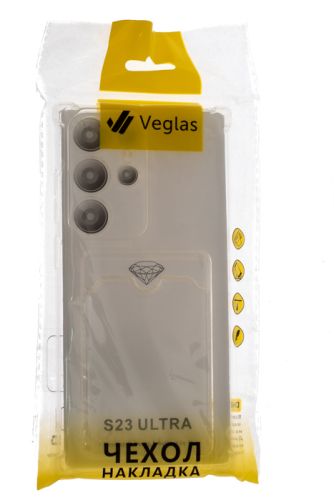 Чехол-накладка для Samsung S918B S23 Ultra VEGLAS Air Pocket прозрачный оптом, в розницу Центр Компаньон фото 4