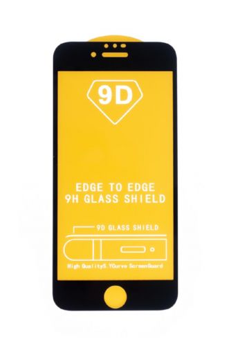 Защитное стекло для iPhone 6/7/8 (4.7) FULL GLUE VEGLAS YELLOW картон черный - фото