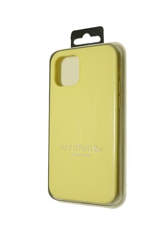 Чехол-накладка для iPhone 12/12 Pro VEGLAS SILICONE CASE NL закрытый лимонный (37), Ограниченно годен оптом, в розницу Центр Компаньон