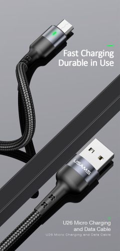 Кабель USB-Micro USB USAMS US-SJ312 U26 1м черный оптом, в розницу Центр Компаньон фото 3