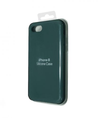 Чехол-накладка для iPhone 7/8/SE SILICONE CASE темно-зеленый (49) - фото