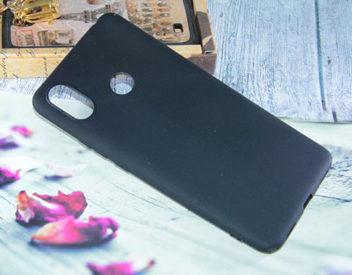 Чехол-накладка для XIAOMI Mi Max 3 FASHION TPU матовый черный - фото