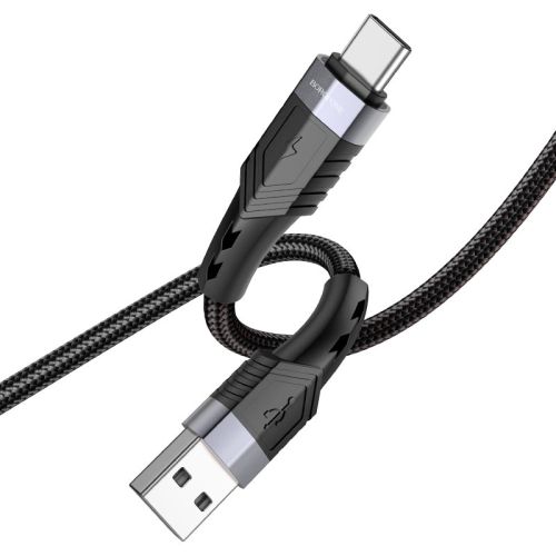 Кабель USB-Micro USB BOROFONE BU35 Influence 2.4A 1.2м черный оптом, в розницу Центр Компаньон фото 3