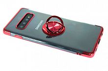 Купить Чехол-накладка для Samsung G975F S10 Plus ELECTROPLATED TPU КОЛЬЦО красный оптом, в розницу в ОРЦ Компаньон