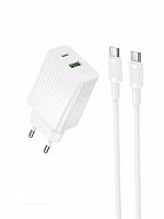 СЗУ Type-C BOROFONE BAS74A Source 1USB 3A PD20W QC3.0 Type-C белый - фото
