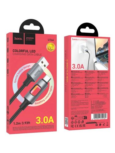 Кабель USB TYPE-C HOCO U144 1.2м черный - оптовая продажа фото 4 Кабель USB TYPE-C HOCO U144 1.2м черный - фото фото 4