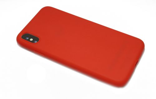 Чехол-накладка для iPhone XS Max LATEX красный - оптовая продажа фото 3 Чехол-накладка для iPhone XS Max LATEX красный - фото фото 3