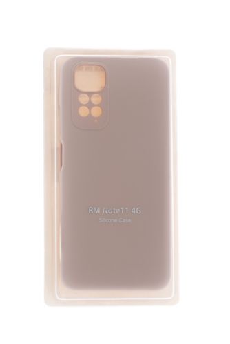 Чехол-накладка для XIAOMI Redmi Note 11 VEGLAS SILICONE CASE закрытый светло-розовый (18) - фото