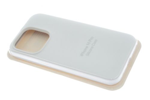 Чехол-накладка для iPhone 14 Pro SILICONE CASE закрытый белый (9) - оптовая продажа фото 2 Чехол-накладка для iPhone 14 Pro SILICONE CASE закрытый белый (9) - фото фото 2