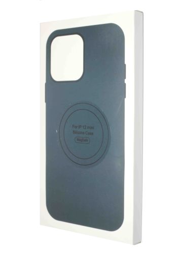 Чехол-накладка для iPhone 12 Mini SILICONE TPU NL поддержка MagSafe темно-синий коробка оптом, в розницу Центр Компаньон фото 4
