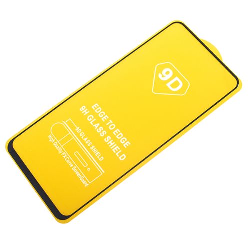 Защитное стекло для Realme 7 FULL GLUE (желтая основа) пакет черный оптом, в розницу Центр Компаньон фото 2