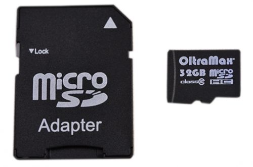 Карта памяти MicroSD 32 Gb Класс 10 OltraMax адаптер - оптовая продажа Карта памяти MicroSD 32 Gb Класс 10 OltraMax адаптер - фото