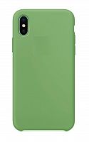 Чехол-накладка для iPhone X/XS SILICONE CASE оливковый (1) - фото