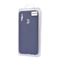 Чехол-накладка для HUAWEI Honor 10 Lite/P Smart 2019 VEGLAS SILICONE CASE закрытый темно-синий (8) - фото