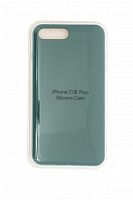 Чехол-накладка для iPhone 7/8 Plus SILICONE CASE закрытый  зеленый (57) - фото