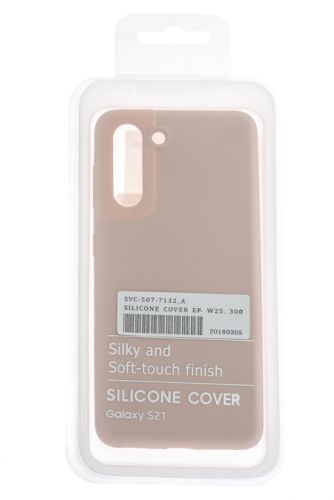 Чехол-накладка для Samsung G991 S21 SILICONE CASE OP закрытый светло-розовый (18) оптом, в розницу Центр Компаньон фото 4