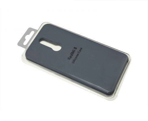 Чехол-накладка для XIAOMI Redmi 8 SILICONE CASE темно-синий - фото фото 2