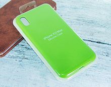 Купить Чехол-накладка для iPhone XS Max SILICONE CASE закрытый ярко-зеленый (31) оптом, в розницу в ОРЦ Компаньон