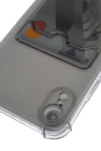 Чехол-накладка для iPhone XR VEGLAS Air Pocket черно-прозрачный оптом, в розницу Центр Компаньон фото 3