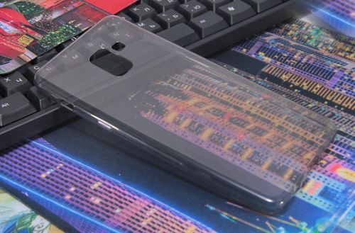 Чехол-накладка для Samsung A730F A8 plus JZZS TPU пакет черный оптом, в розницу Центр Компаньон