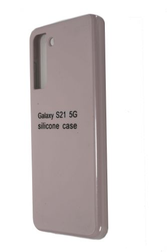 Чехол-накладка для Samsung G991F S21 SILICONE CASE закрытый светло-розовый (18) оптом, в розницу Центр Компаньон