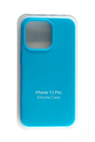 Чехол-накладка для iPhone 13 Pro SILICONE CASE закрытый голубой (16) - оптовая продажа Чехол-накладка для iPhone 13 Pro SILICONE CASE закрытый голубой (16) - фото