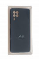 Чехол-накладка для Samsung A225F A22 SILICONE CASE закрытый черный (3) - фото