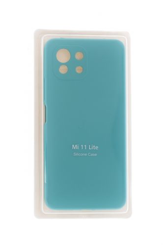 Чехол-накладка для XIAOMI Mi 11 Lite VEGLAS SILICONE CASE закрытый бирюзовый (2) оптом, в розницу Центр Компаньон