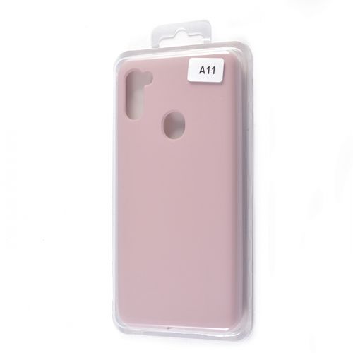 Чехол-накладка для Samsung A115F A11 VEGLAS SILICONE CASE закрытый светло-розовый (18) оптом, в розницу Центр Компаньон