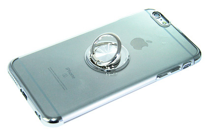 Чехол-накладка для iPhone 6/6S Plus ELECTROPLATED TPU КОЛЬЦО серебро - оптовая продажа фото 3 Чехол-накладка для iPhone 6/6S Plus ELECTROPLATED TPU КОЛЬЦО серебро - фото фото 3