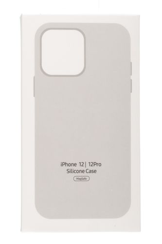 Чехол-накладка для iPhone 12\12 Pro SILICONE TPU поддержка MagSafe белый коробка оптом, в розницу Центр Компаньон фото 4