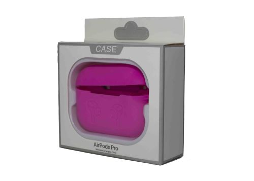 Чехол для наушников Airpods Pro Silicone ярко-розовый оптом, в розницу Центр Компаньон фото 3
