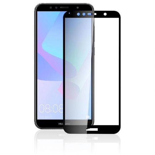 Защитное стекло для HUAWEI Y7 Prime 2018 FULL GLUE коробка черный - фото