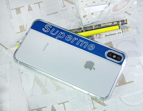 Чехол-накладка для iPhone XS Max SUPERME TPU синий  оптом, в розницу Центр Компаньон фото 3