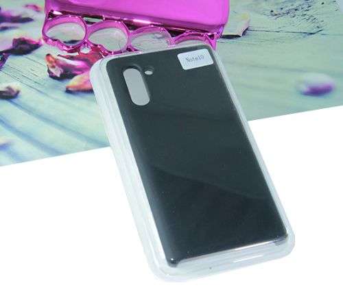 Чехол-накладка для Samsung N970 Note 10 SILICONE CASE черный оптом, в розницу Центр Компаньон