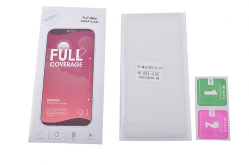 Защитное стекло для Samsung A715F A71 FULL GLUE картон черный - оптовая продажа фото 3 Защитное стекло для Samsung A715F A71 FULL GLUE картон черный - фото фото 3