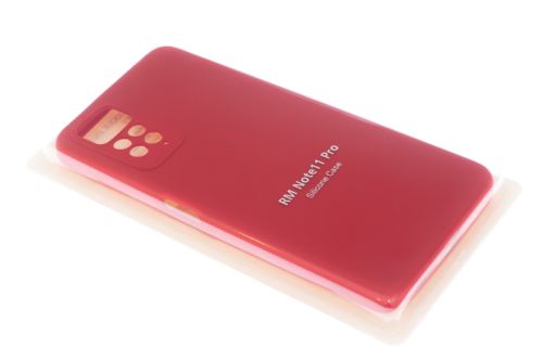 Чехол-накладка для XIAOMI Redmi Note 11 Pro SILICONE CASE NL закрытый красный (1) оптом, в розницу Центр Компаньон фото 2